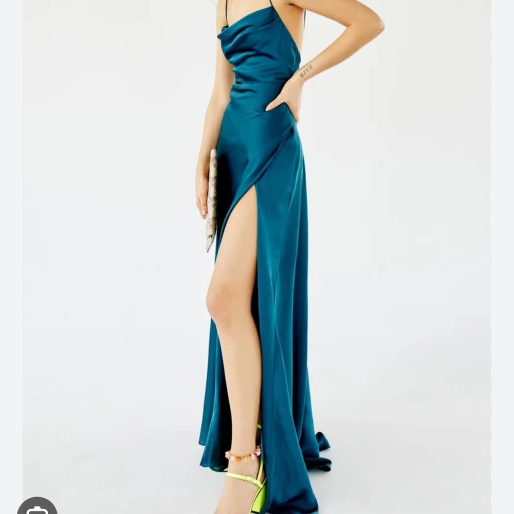 free people blue gown